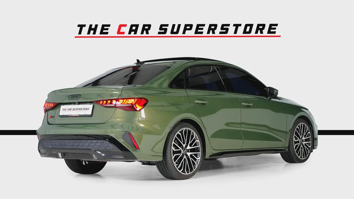 Audi A3-S line-GCC-District Green--Audi warranty and service valid till 2030-7-7