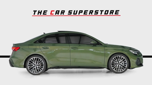 Audi A3-S line-GCC-District Green--Audi warranty and service valid till 2030