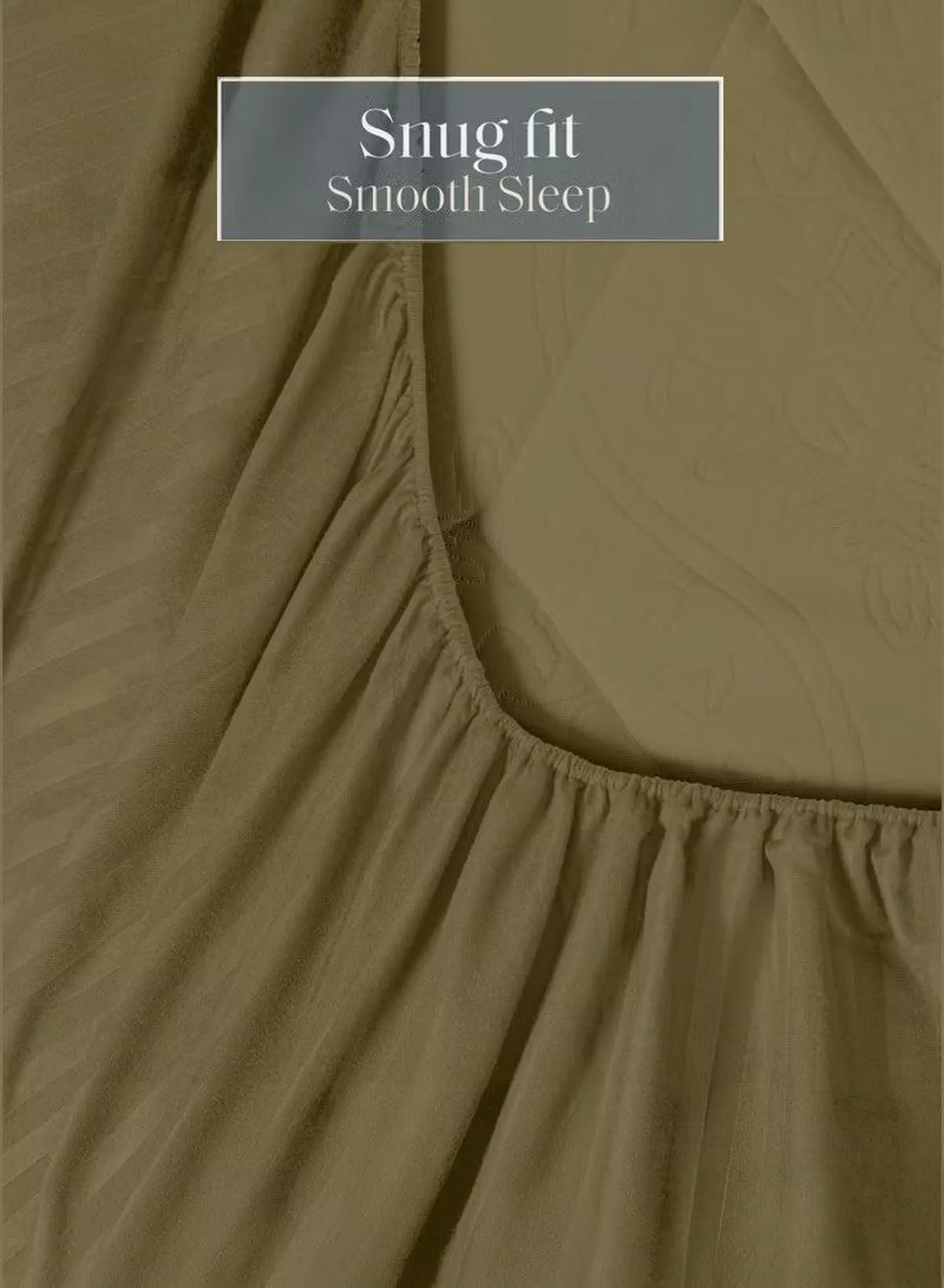 Premium Striped Duvet Set All Season – 4-Pieces Set Olive Green | King Size 220x240 cm | Ultra-Soft, Wrinkle-Resistant & Made in Dubai | Includes Duvet Cover, Fitted Sheet (200x200 cm) & 2 Pillowcases (50x70 cm)-3-3