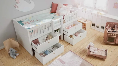 Flexa Freya Single Storage Bed-2