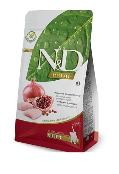 Farmina N&D Chicken & Pomegranate Prime Kitten Dry Food 1.5KG-0