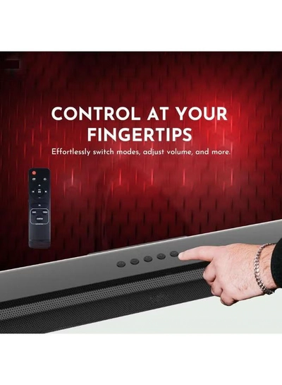 JVC 50-Inch Edgeless 4K UHD Smart TV with VIDAA OS, 60Hz, Bluetooth Remote Paired with 2.0 Channel 30W Soundbar, Bluetooth, USB, FM Radio LT-50N7105+SOUNDBAR Black-1
