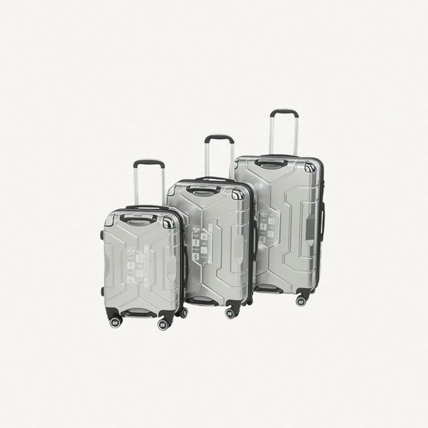 British Tourister British Tourister 3-Piece ABS Hard Shell Luggage Set (20/24/28 Inch) with Expandable Layer – Lightweight Suitcases with Spinner Wheels, Aluminium Trolley – Travel Trolley Bag Set