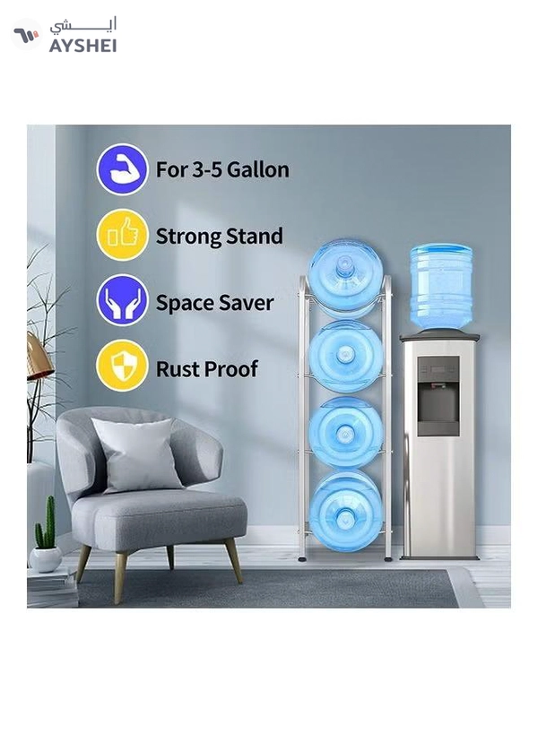 ARTC 4 Tier Water Bottle Storage Rack Assorted Colour 108cm