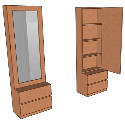 Dresser with Mirror, CD08-1
