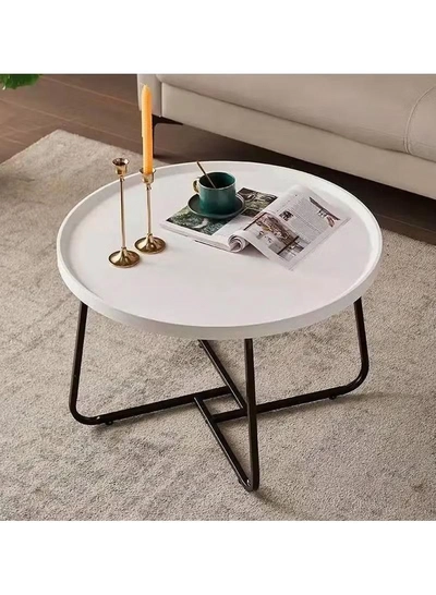 DubaiGallery Coffee Table Set of 2, Living Room Table Round, Living Room Table Gold, Coffee Table Gold Marble for Living Room and Bedroom Tables, Coffee Tables, Living...-1