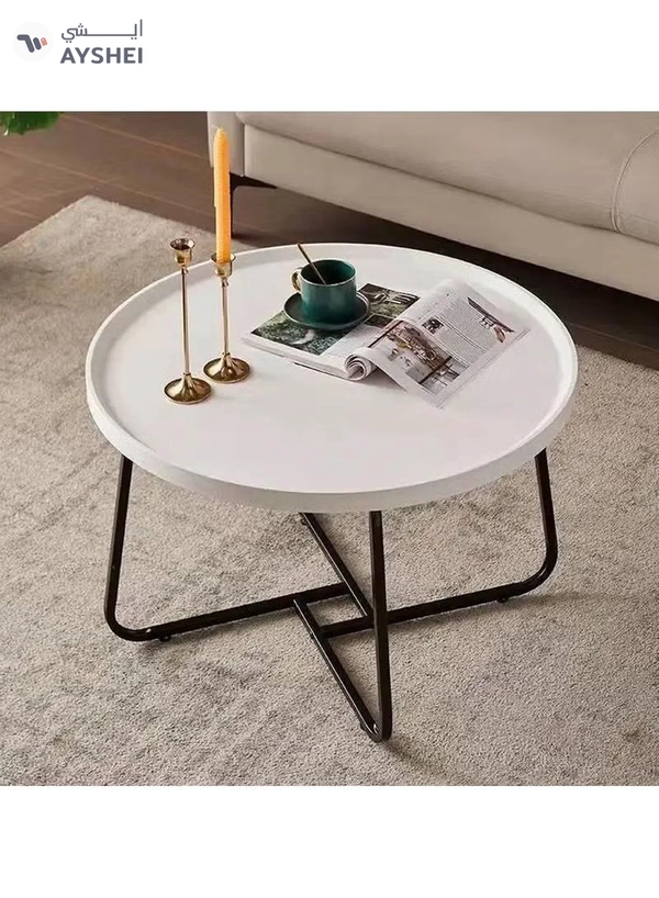 DubaiGallery Coffee Table Set of 2, Living Room Table Round, Living Room Table Gold, Coffee Table Gold Marble for Living Room and Bedroom Tables, Coffee Tables, Living...