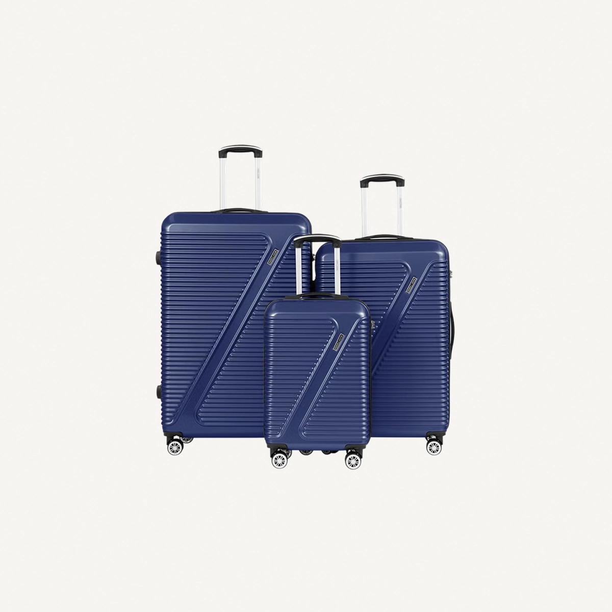 Para John AERIS 3-Piece Hard Shell Luggage Set | ABS+PC Travel Suitcases with 8 Spinner Wheels | 20/28/32 Inch-0-0