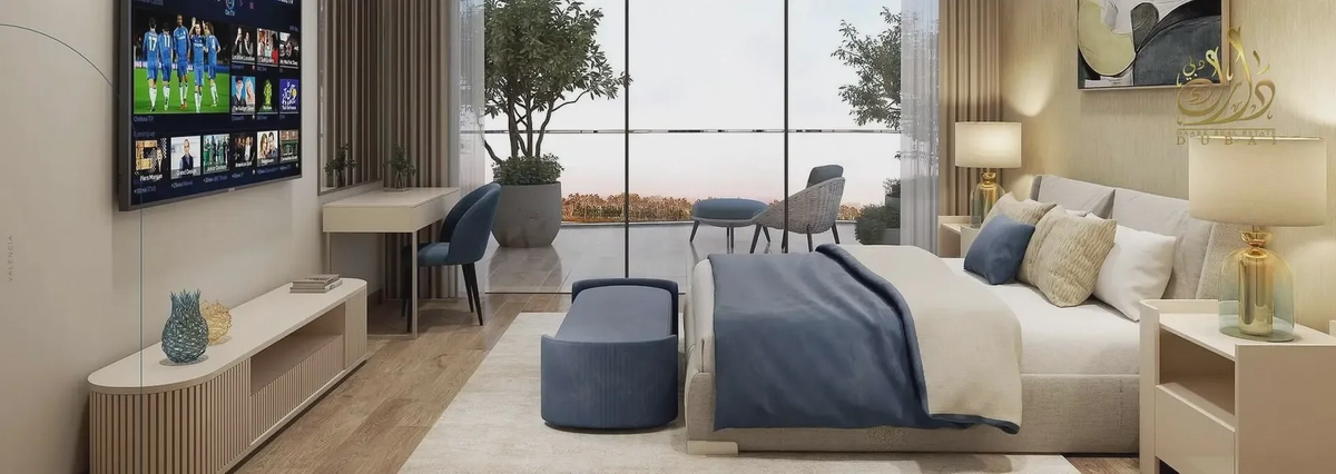 Waterfront 1BR Apartment | Valencia Tower C | Furnished With Pool View-3-3