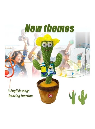 XiuWoo Dancing Cactus Plush Stuffed Toy with Music-3