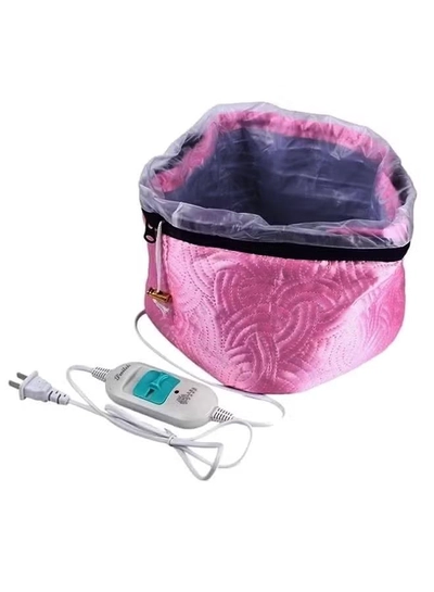 ORiTi Hair Treatment Thermal Cap Pink/White-0