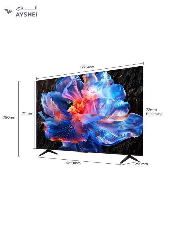 TCL 75-Inch P6K LED 4K UHD HDR Smart TV | Google TV, 60Hz, HDR 10, AiPQ Processor, Dolby Audio, MEMC, HDMI 2.1, Bluetooth 5.2, WiFi 5, Bezel-less Design, (2025 Model) 75P6K Black
