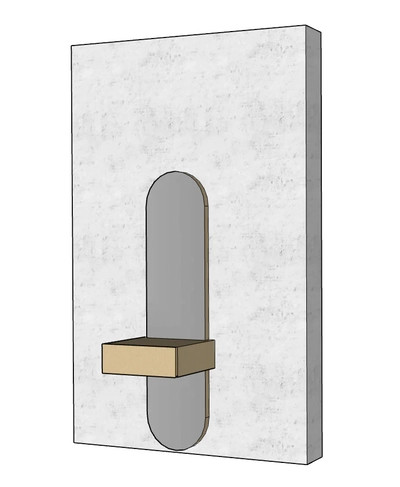 Daisy Wall Mounted Dresser Mirror-0