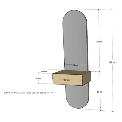 Daisy Wall Mounted Dresser Mirror-1