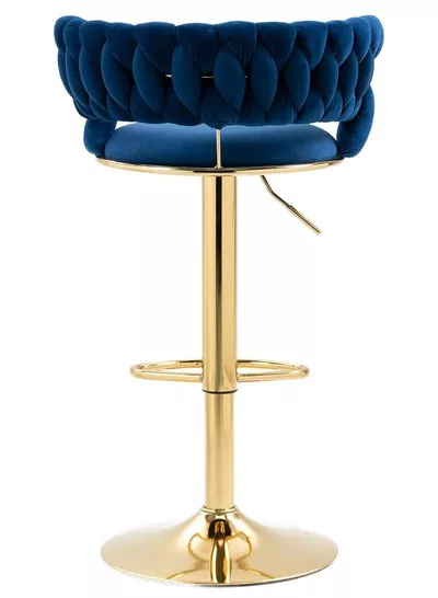 Luxury bar Stool,Modern Round Adjustable Reception Chair, Gold Velvet Bar Chair, Kitchen high Dining Chair , Height Adjustable and 360° Swivel. Suitable for bar, Home, office, Cafe-0
