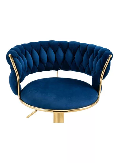 Luxury bar Stool,Modern Round Adjustable Reception Chair, Gold Velvet Bar Chair, Kitchen high Dining Chair , Height Adjustable and 360° Swivel. Suitable for bar, Home, office, Cafe-2