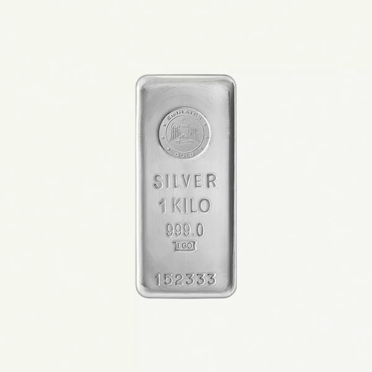 Emirates 1kg Pure Silver Bar 999 - 1 Kilogram - Variable Design