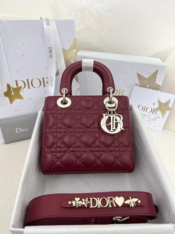 Dior Lady Dior My ABCDior Bag - Burgundy