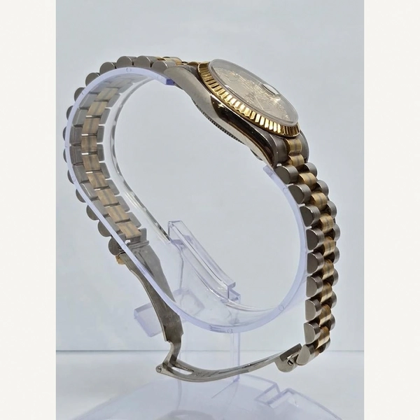 Rolex Datejust 31 | 31mm Tridor Full Gold with Champagne Jubilee Diamond Dial | Used (Good) | Original box | No original papers