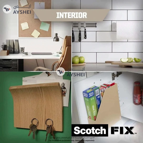 Scotch Fix Double-Face Transparent Mounting Tape – Strong, Invisible Adhesive for Interior Applications