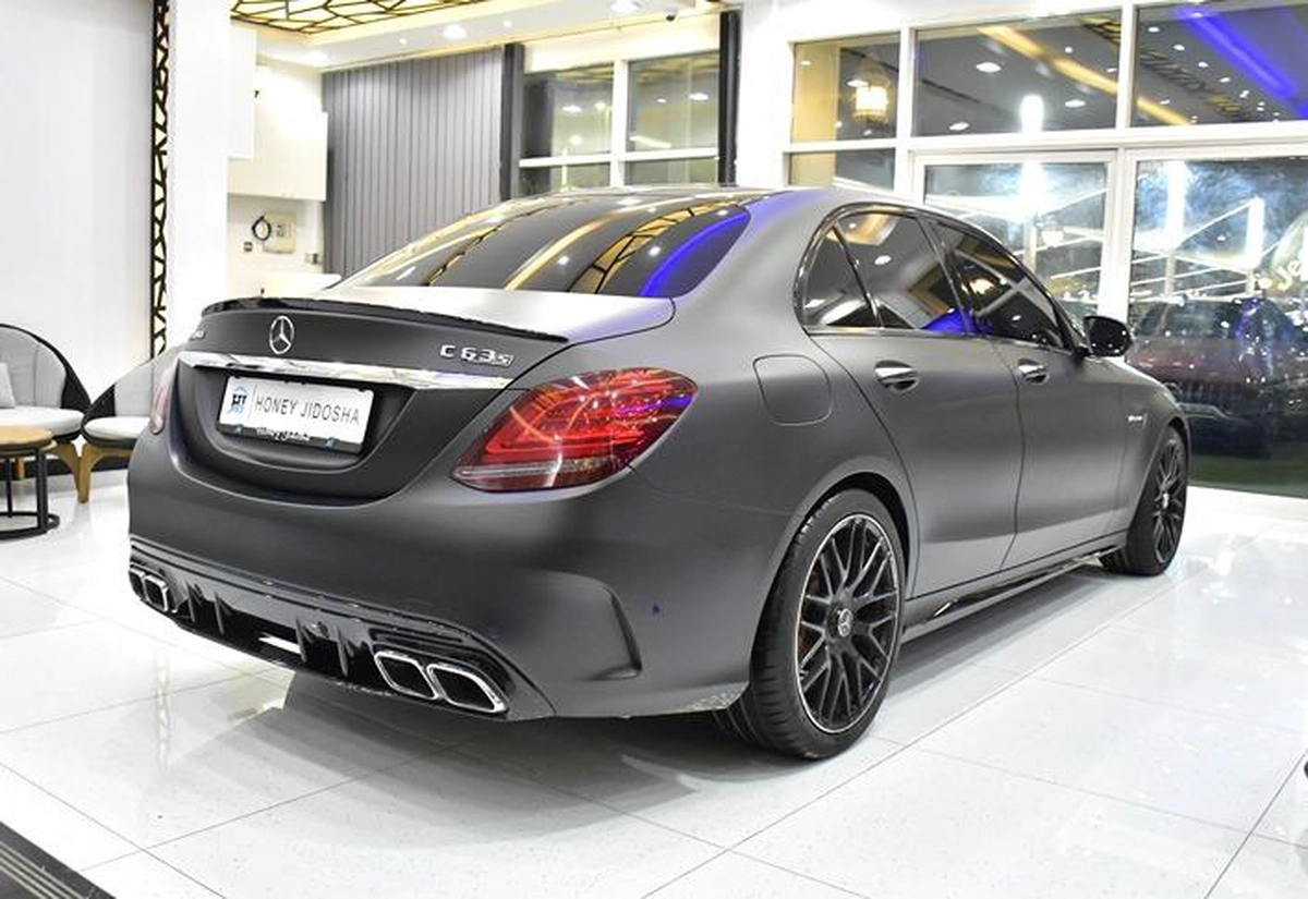 Mercedes Benz C63s AMG ( 2020 Model ) in Matte Black Color Japanese Specs-8-8
