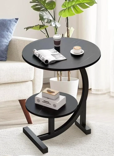 DubaiGallery Multifunctional Side Table, Modern End Table for Home Office, Small Accent Table for Living Room Decor Bedroom Farmhouse, Couch Nightstand Easy Assembly-1