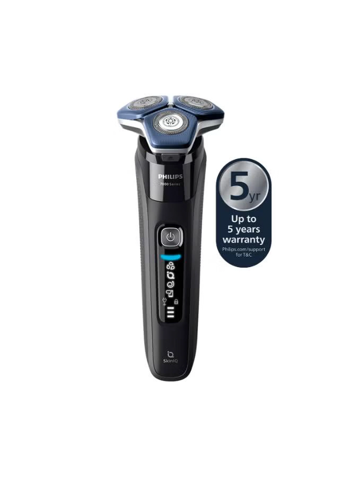 Philips Shaver S7886/35,Wet & Dry Use,Smart SkinIQ Tech for a Close, Comfortable Shave,Flexible Heads, Motion Control Sensor,60min Cordless Use, Travel Case Included Black-1-1