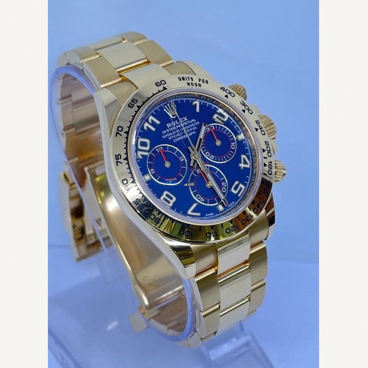Rolex Daytona Full Yellow Gold Blue Dial 40mm | Used (Very good) | Year of production 2021 | Original box | No original papers-1-1