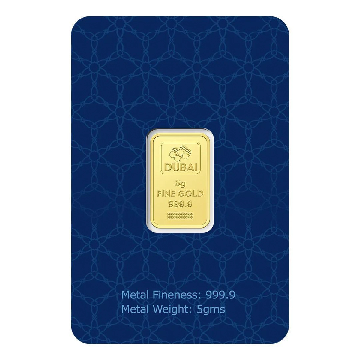 Dubai Gold 5 Grams Pure 999.9 Fine Gold Bar-1-1