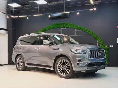 Pristine 2021 Infiniti QX80 Luxury | GCC Specs | Full Service History-4