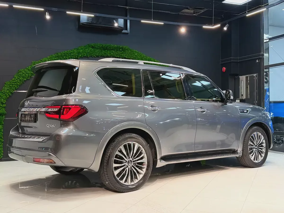 Pristine 2021 Infiniti QX80 Luxury | GCC Specs | Full Service History-9-9