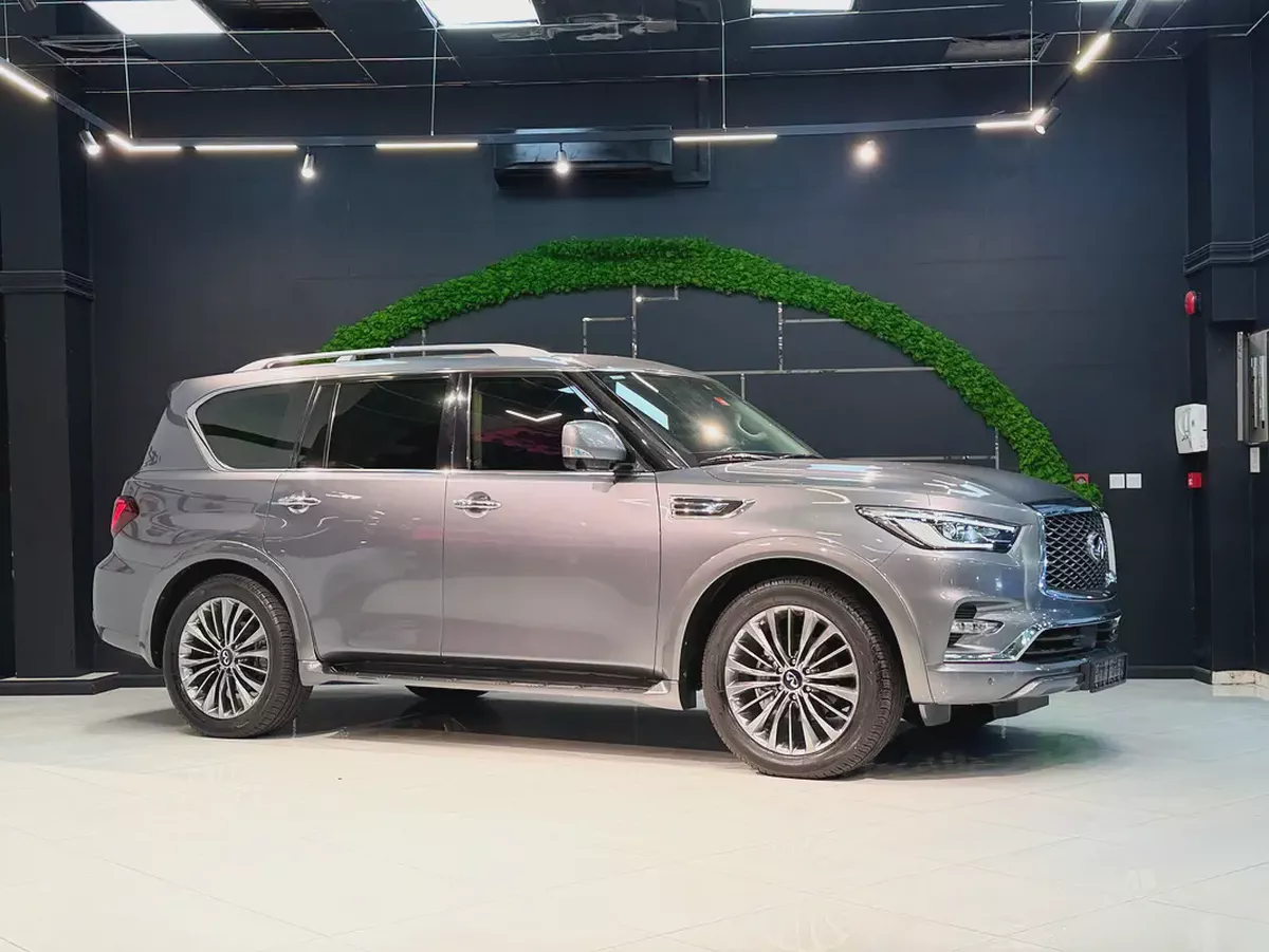 Pristine 2021 Infiniti QX80 Luxury | GCC Specs | Full Service History-5-5