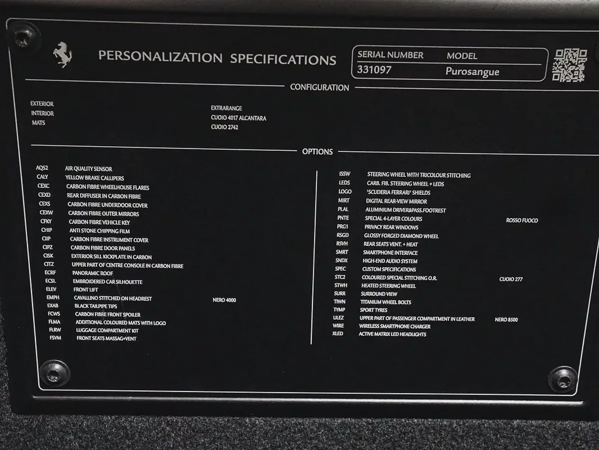 2026 Ferrari Purosangue Standard - Japanese Specs-19-19
