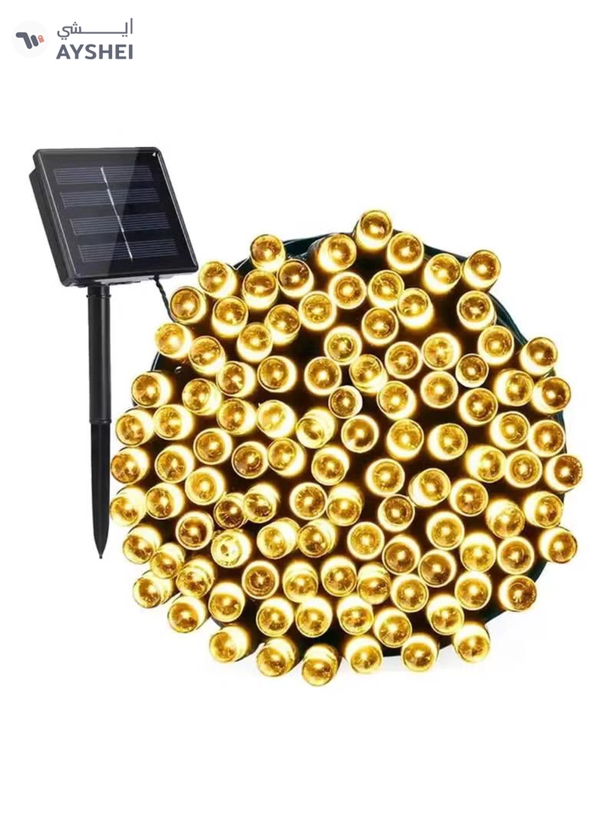 Yuwell Solar Light String LED Decorative Light Solar Powered Fairy Lights 30 Meter 300 LED Multi Modes Solar Outdoor Light String Lights For Home And Outdoor Decoration Warm White-2-2