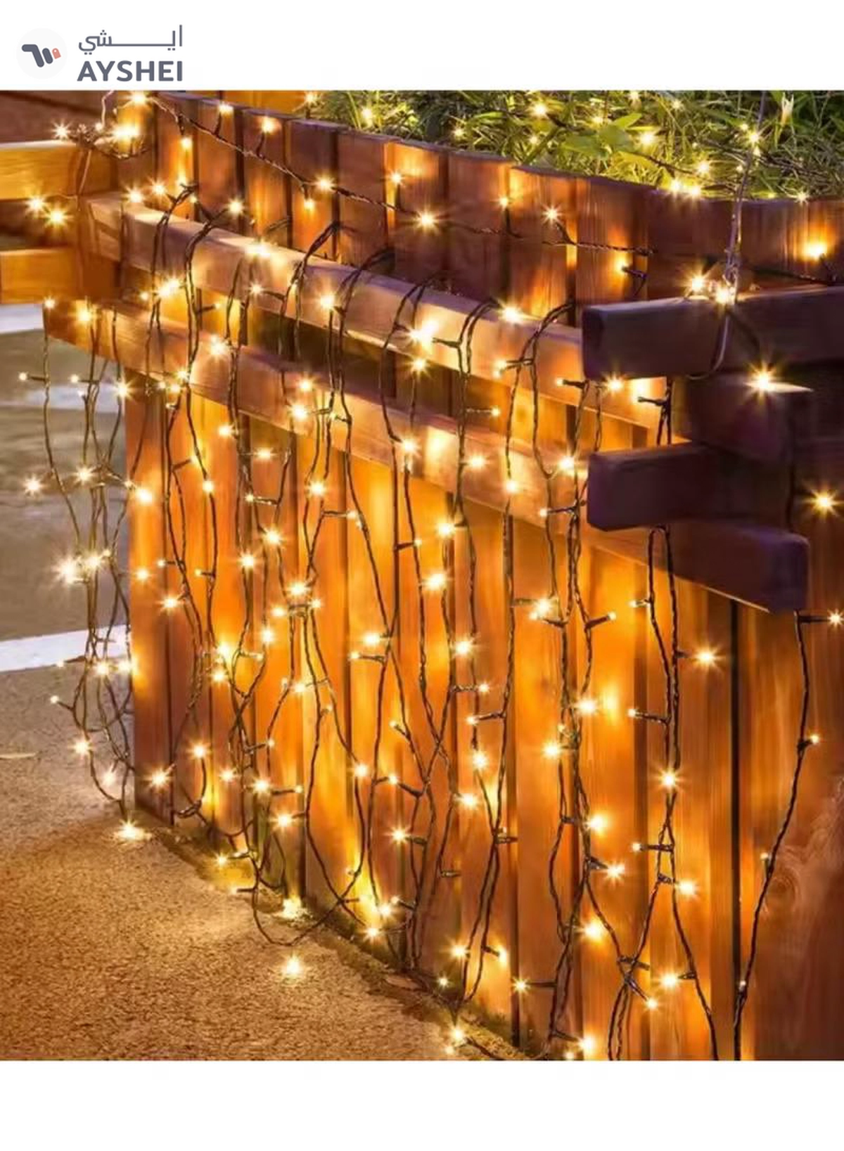 Yuwell Solar Light String LED Decorative Light Solar Powered Fairy Lights 30 Meter 300 LED Multi Modes Solar Outdoor Light String Lights For Home And Outdoor Decoration Warm White-1-1