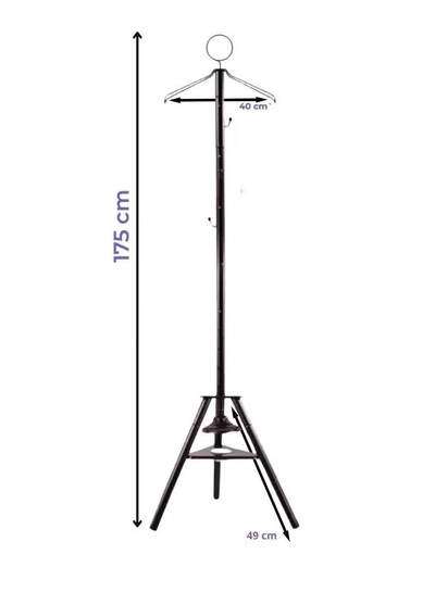 Eworld Sturdy Clothes Incense bakhoor Burner Stand, Alloy Steel Hanger with cloth Hooks -4