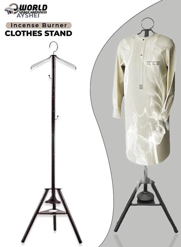 Eworld Sturdy Clothes Incense bakhoor Burner Stand, Alloy Steel Hanger with cloth Hooks