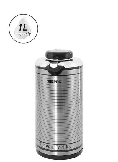GEEPAS Vacuum Flask Silver/Black-0