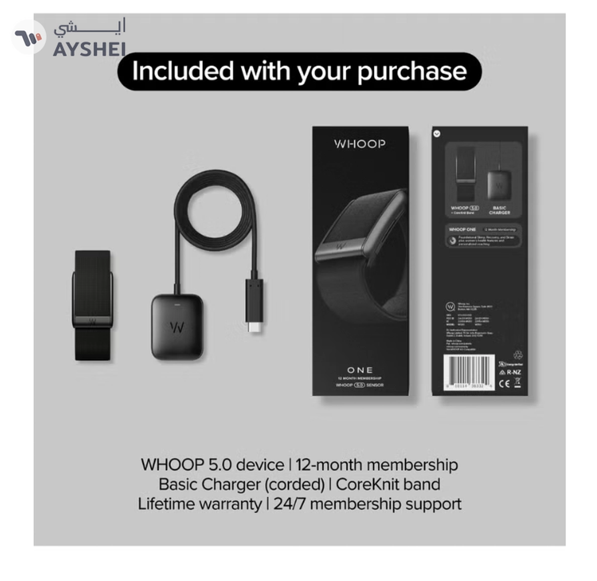 Whoop One – 12-Month Membership – 5.0 Health and Fitness Wearable-3-3