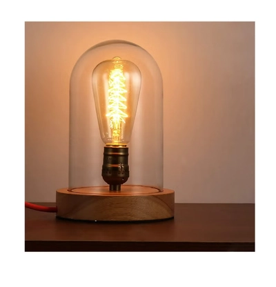 Daamudi Desk Retro Lamp, Wooden Vintage Table Decorative Night, By Daamudi-0