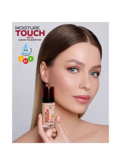 Golden Rose Moisture Touch Liquid Foundation Spf 20 104 Beige-3