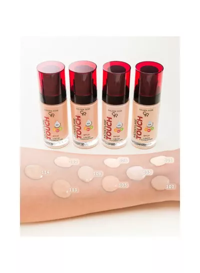 Golden Rose Moisture Touch Liquid Foundation Spf 20 104 Beige-2