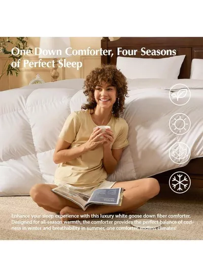 King Size Duvet & Pillow Set – Plush Hollow Fiber Filling, Hotel-Style Comfort, 1 Duvet + 2 Pillows-3