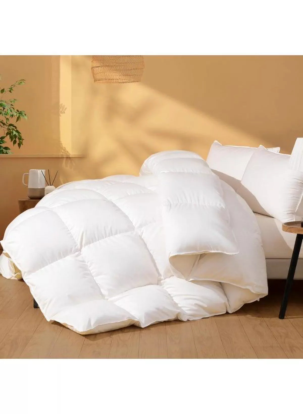 King Size Duvet & Pillow Set – Plush Hollow Fiber Filling, Hotel-Style Comfort, 1 Duvet + 2 Pillows