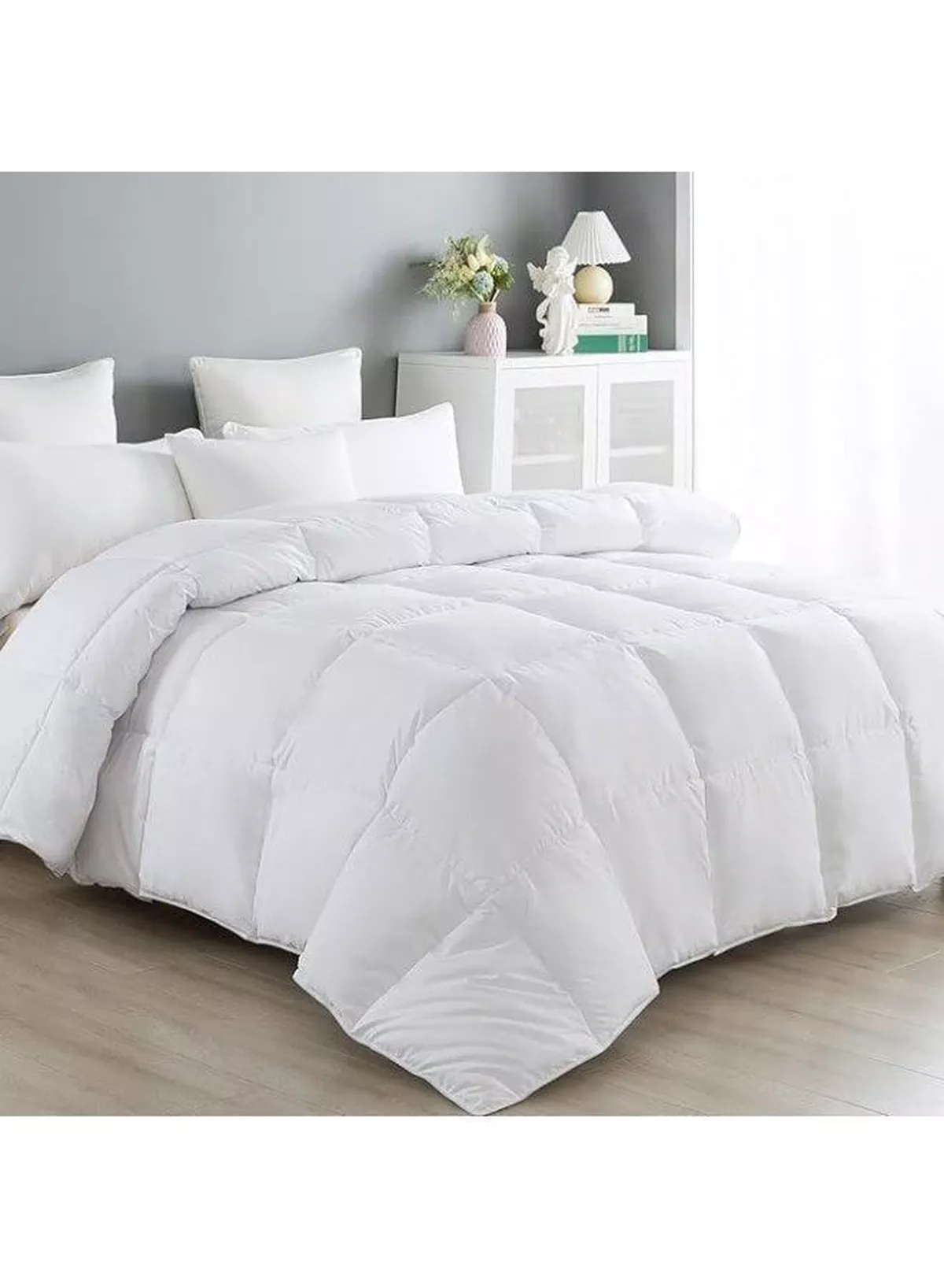 King Size Duvet & Pillow Set – Plush Hollow Fiber Filling, Hotel-Style Comfort, 1 Duvet + 2 Pillows-5-5
