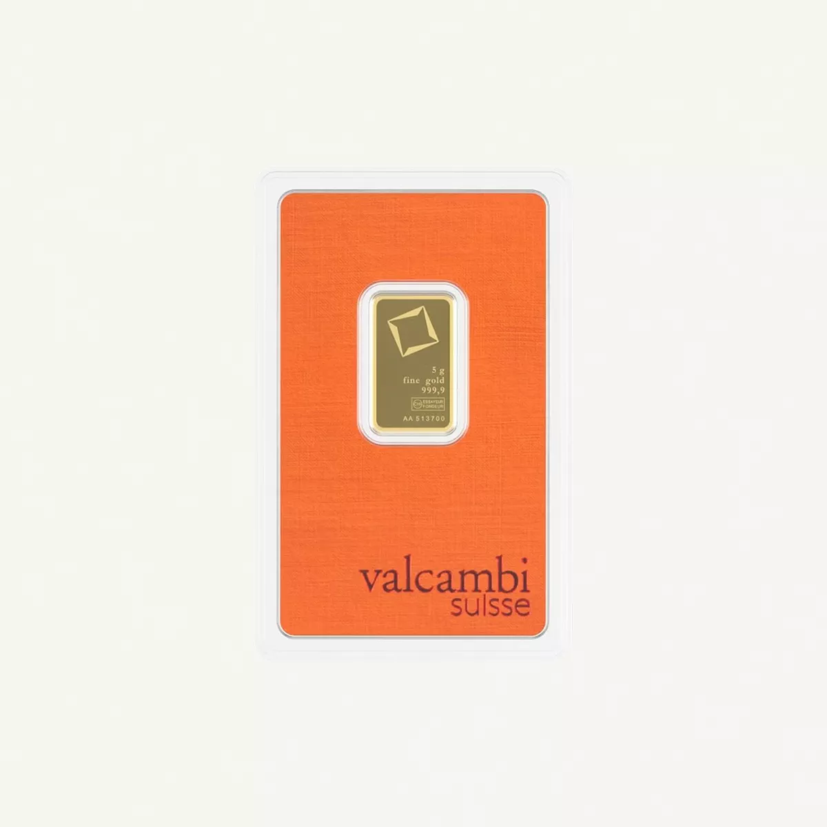 Valcambi Suisse 5g 24K (999.9) Pure Minted Gold Bar-3-3
