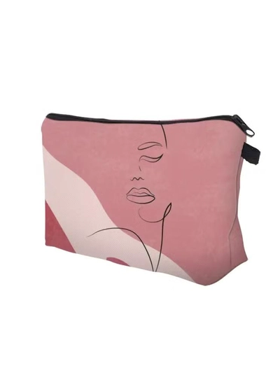ORiTi Figure Graphic Makeup Bag, Travel Portable Makeup Case Small, Cosmetic Zipper Bag Waterproof -0