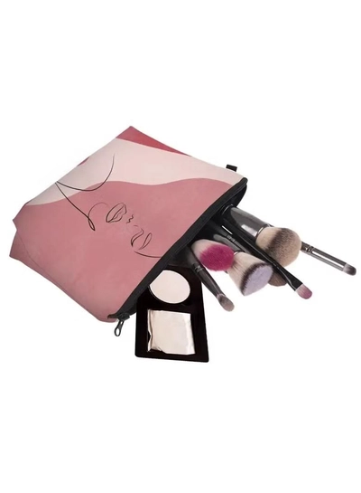 ORiTi Figure Graphic Makeup Bag, Travel Portable Makeup Case Small, Cosmetic Zipper Bag Waterproof -2