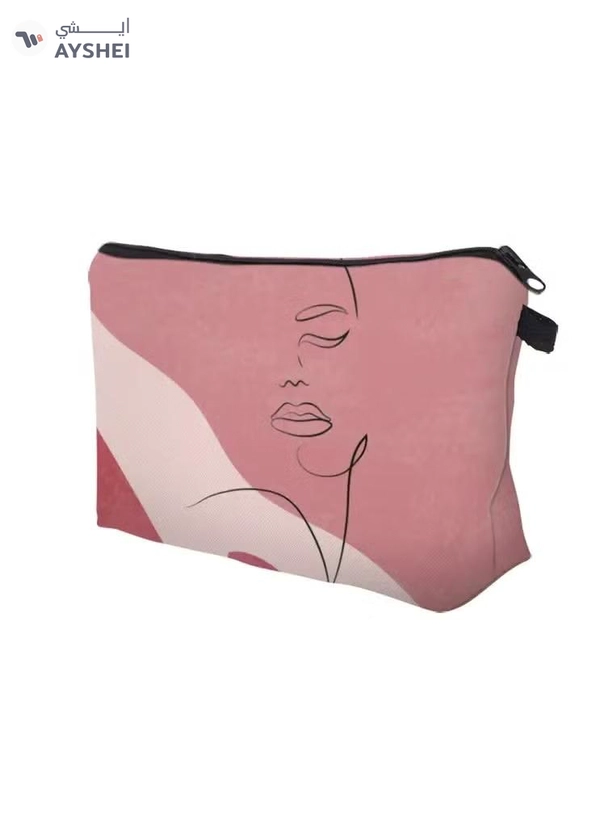 ORiTi Figure Graphic Makeup Bag, Travel Portable Makeup Case Small, Cosmetic Zipper Bag Waterproof 