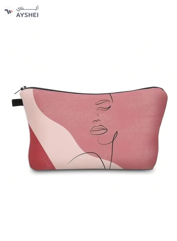 ORiTi Figure Graphic Makeup Bag, Travel Portable Makeup Case Small, Cosmetic Zipper Bag Waterproof 